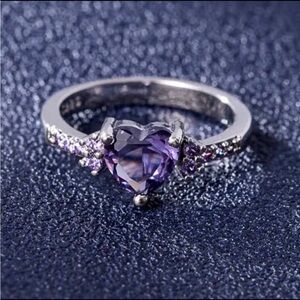 Sterling silver amethyst ring